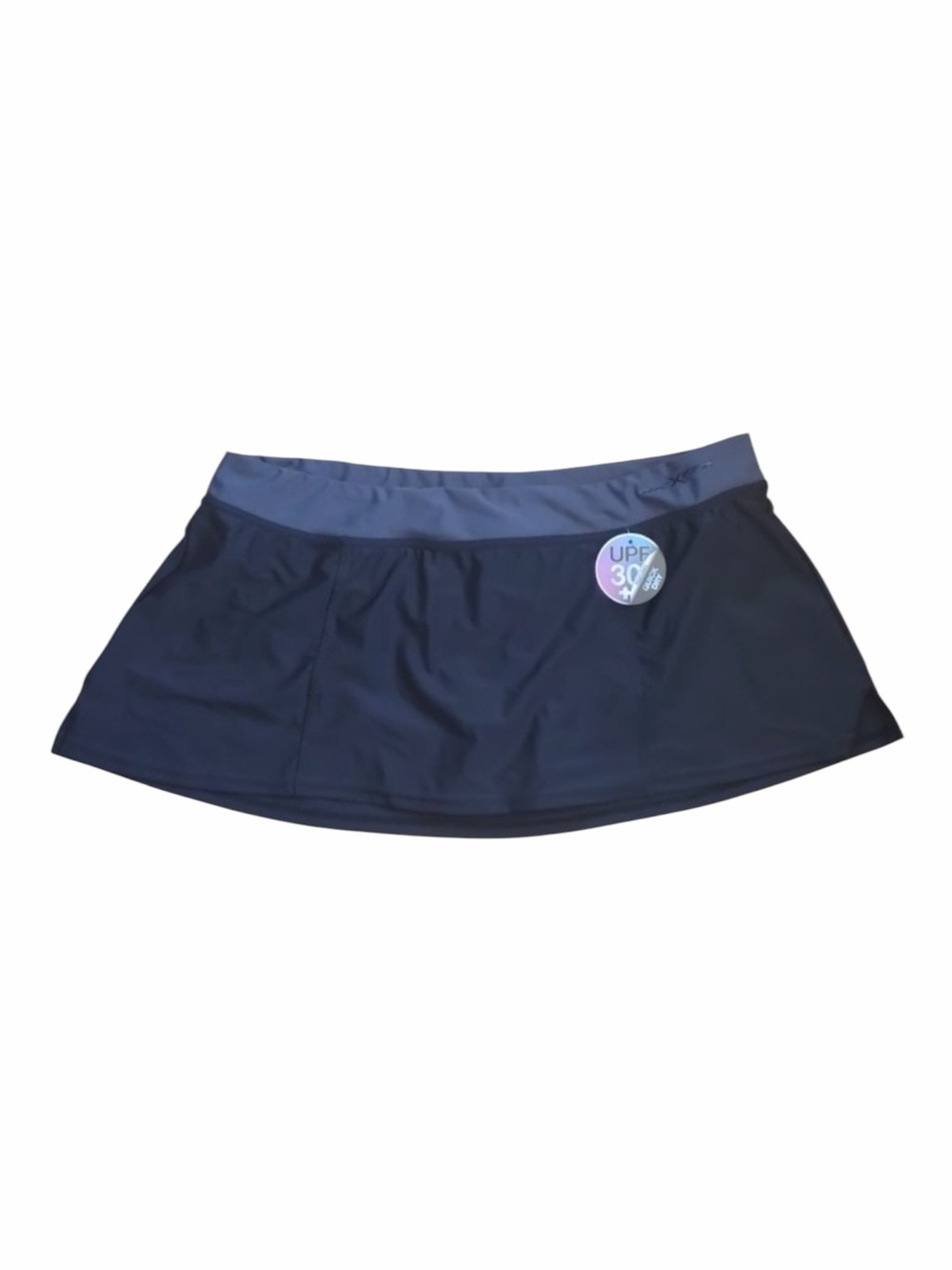 ZeroXposur Women’s Size 16W Black Swim Skort Built In Brief UPF 30 NWT